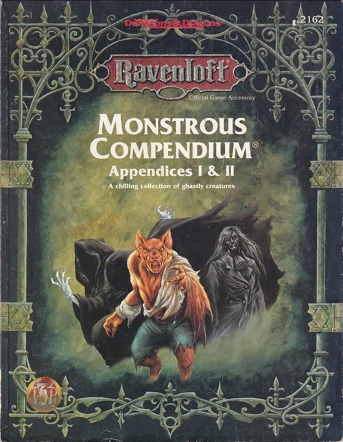 AD&D 2nd Edition - Ravenloft - Monstrous Compendium 1 & 2 (B-Grade) (Genbrug)